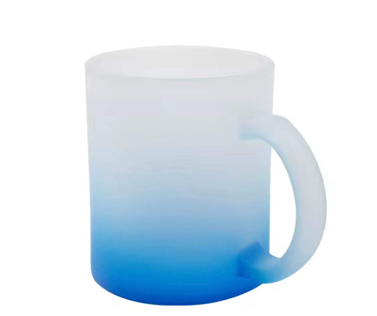 11oz Frosted Ombré Colored Mug