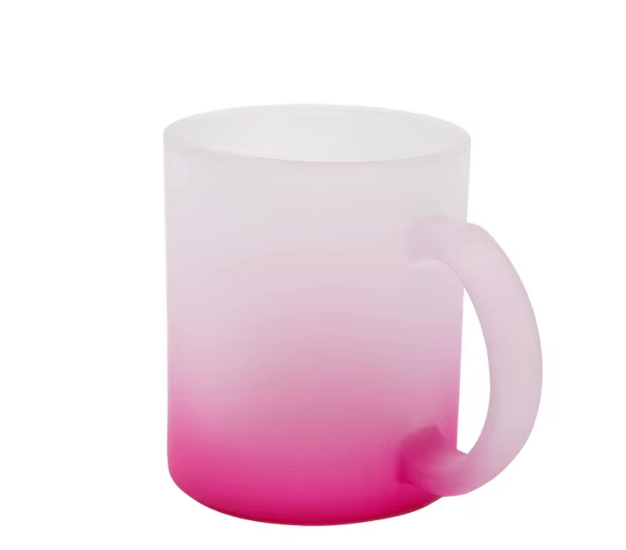 11oz Frosted Ombré Colored Mug