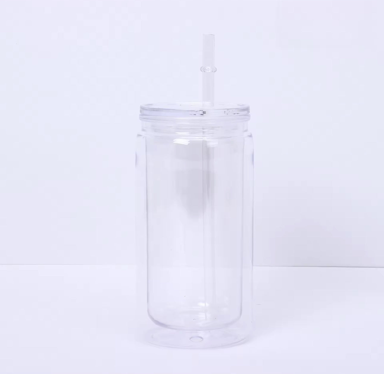 16oz & 20oz Snow Globe w/ Clear Lid & Straw