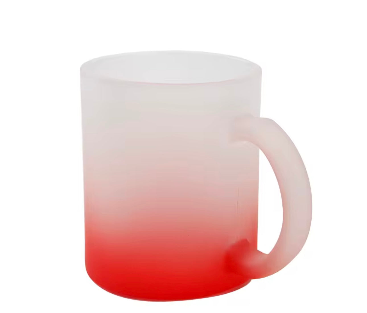 11oz Frosted Ombré Colored Mug