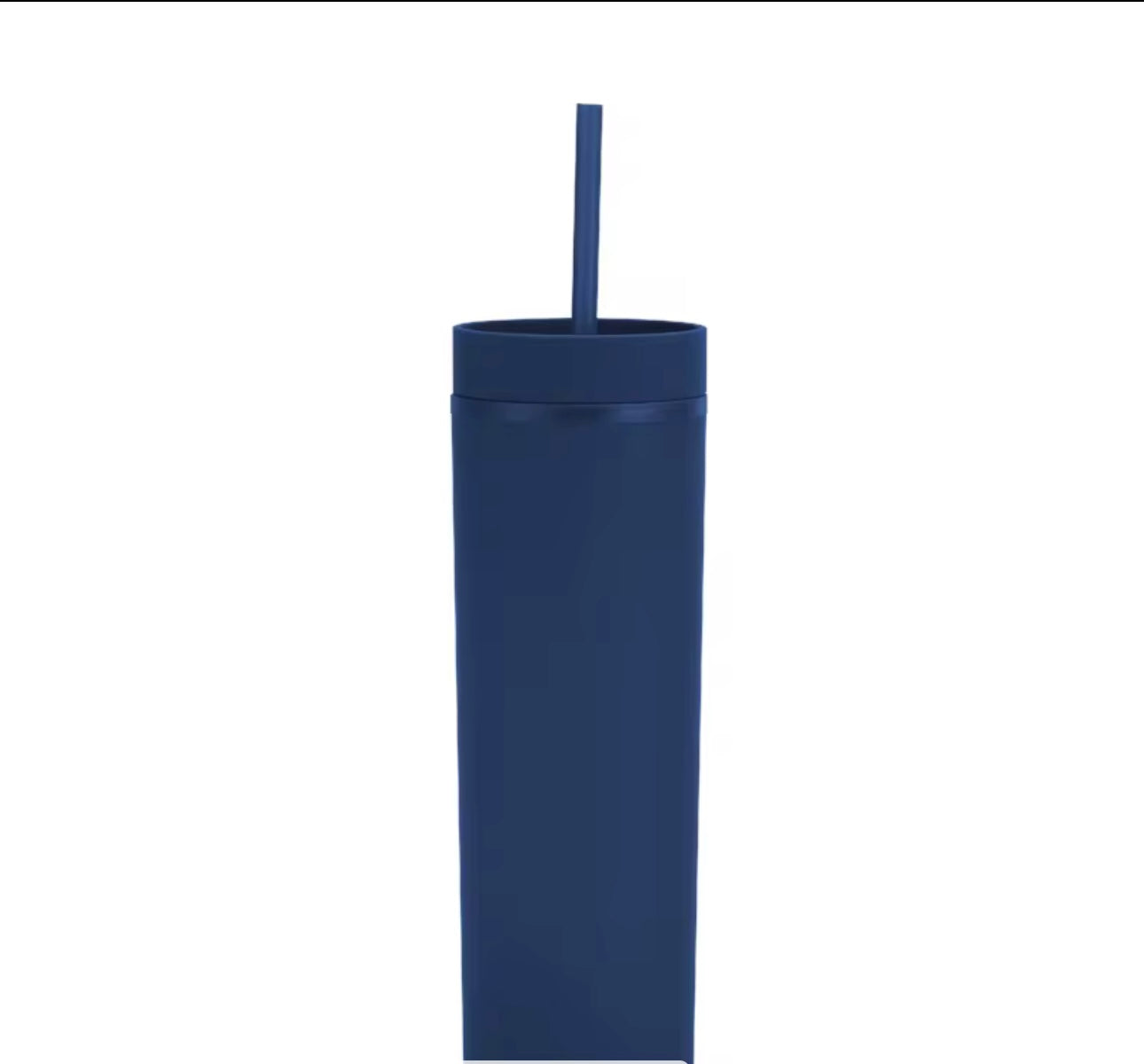 16oz Colored Acrylic Skinny Tumbler