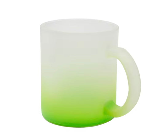 11oz Frosted Ombré Colored Mug